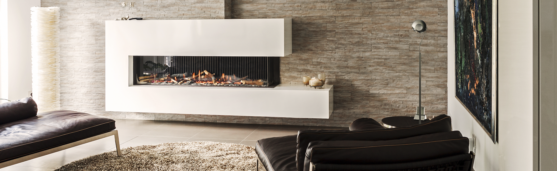 Moderne Kaminarchitektur - Gaskamine